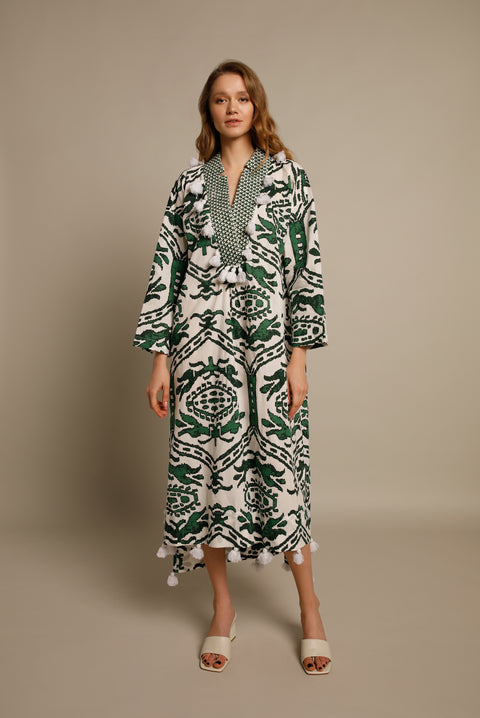 Leather Leaf Kaftan